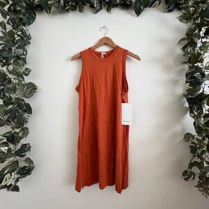 Lululemon Athletic Classic Fit Cotton Blend Dress Burnt Orange NWT Women’s Sz 6